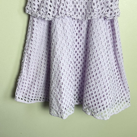 Banana Republic Size 6 Lilac Eyelet Kids Dress - Picture 3 of 6